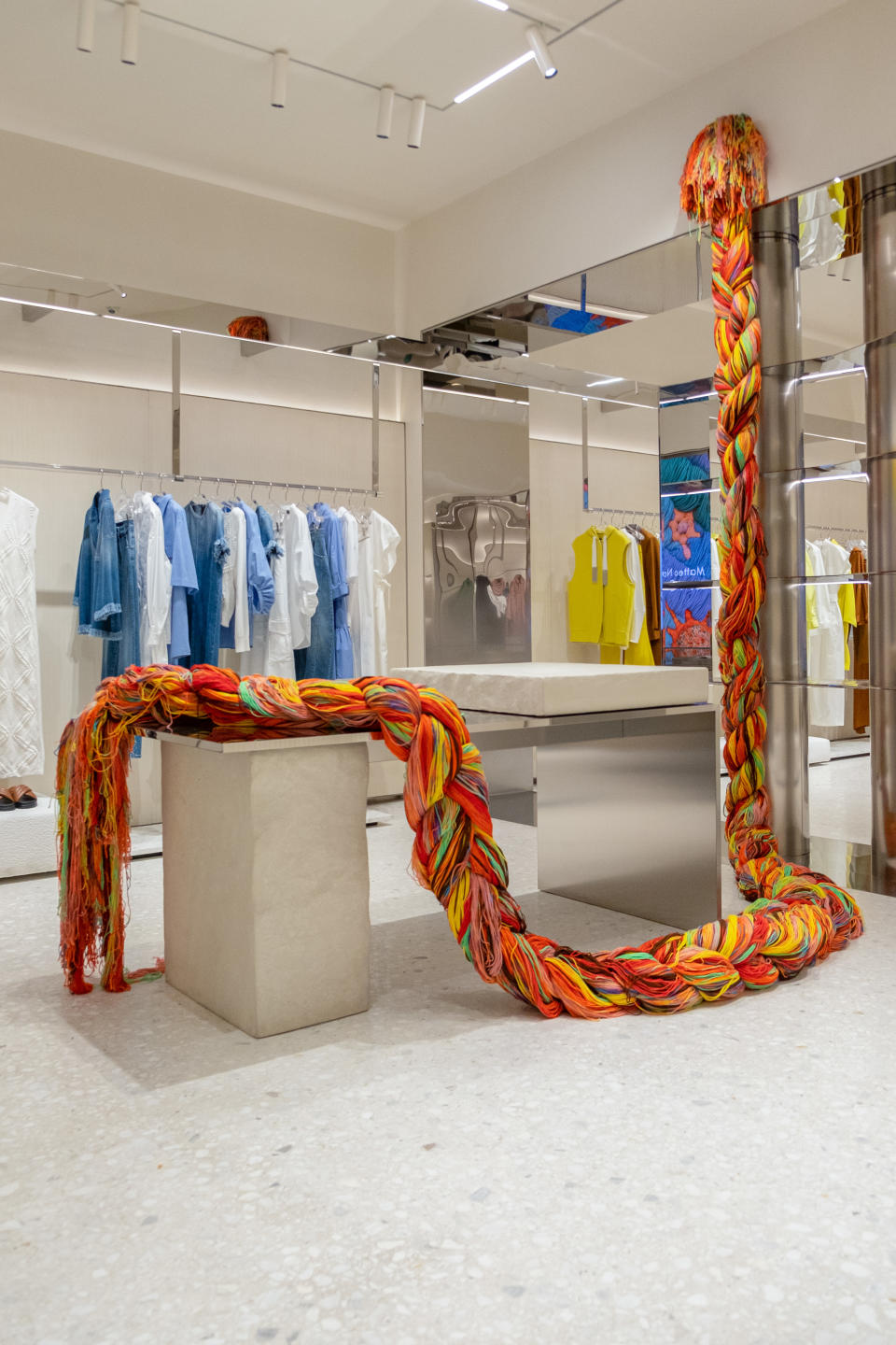 Matteo Nasini’ installation inside Fabiana Filippi boutique