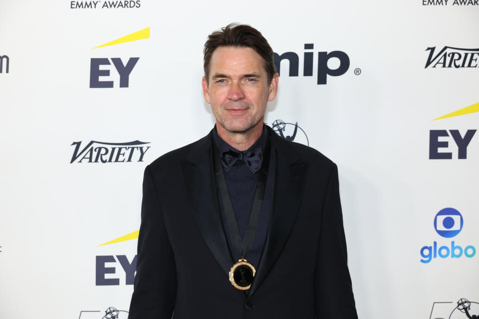 NEW YORK, NEW YORK - NOVEMBER 21: Dougray Scott attends the 50th International Emmy Awards at New York Hilton Midtown on November 21, 2022 in New York City. (Photo by Dia Dipasupil/Getty Images)