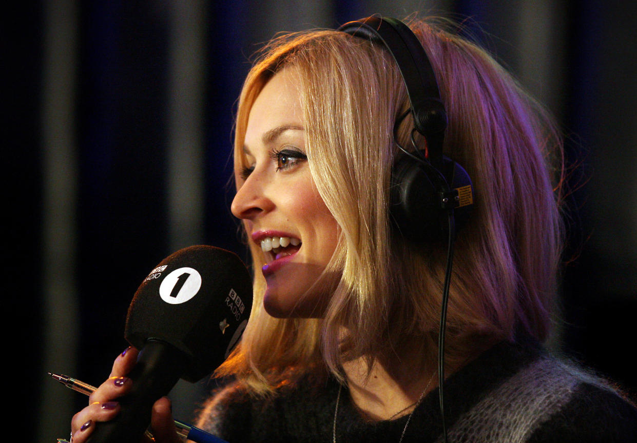 BBC Radio 1 Presenter Fearne Cotton presents her show from the Blue Bar at the University of East Anglia (UEA) in Norwich as part of Radio 1's Student Tour with special guest performance from Coldplay.   (Photo by Chris Radburn/PA Images via Getty Images)