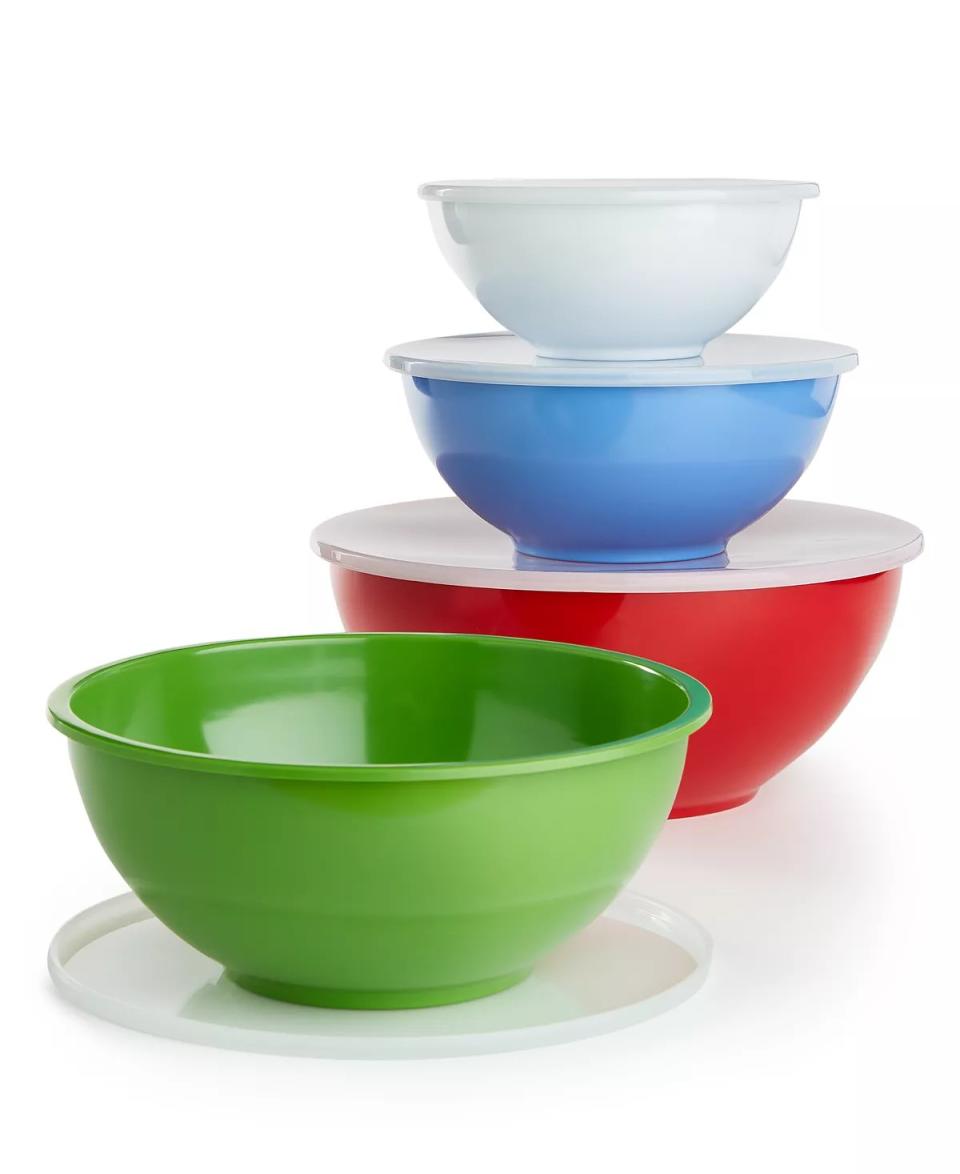 The Cellar 4-Pc. Melamine Mixing Bowls & Lids Set, Created for Macy's