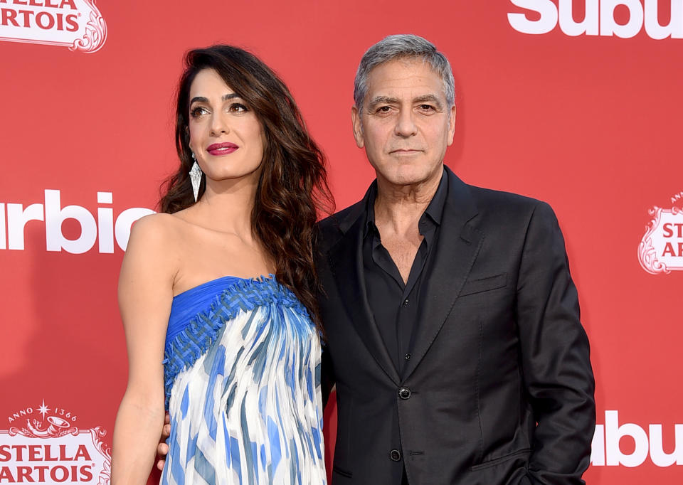 George Clooney’s wife Amal is a human-rights lawyer. photo: Getty Images