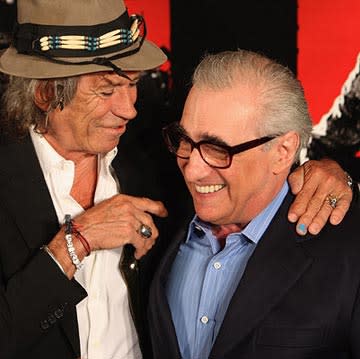 Keith Richards and director Martin Scorsese at the New York City premiere of Paramount Classics' Shine a Light  03/30/2008 Photo: Theo Wargo, WireImage.com