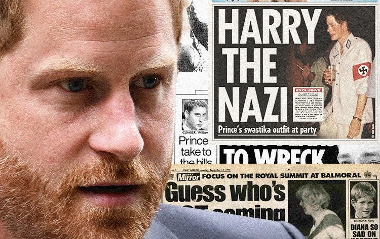 Prince Harry Duke of Sussex trial Mirror Group Newspapers clippings Daily Mirror, Sunday Mirror and Sunday People