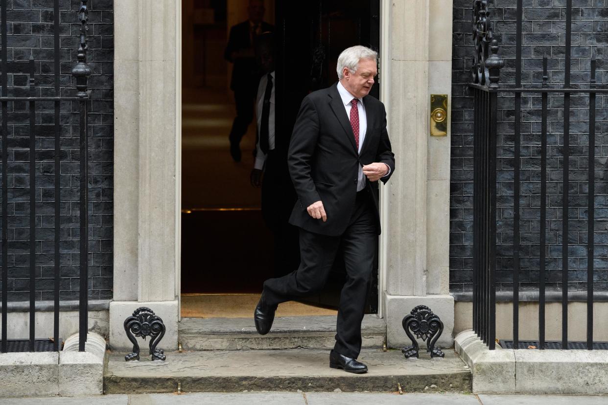 Brexit Secretary David Davis heads to Brussels for talks today: Getty Images