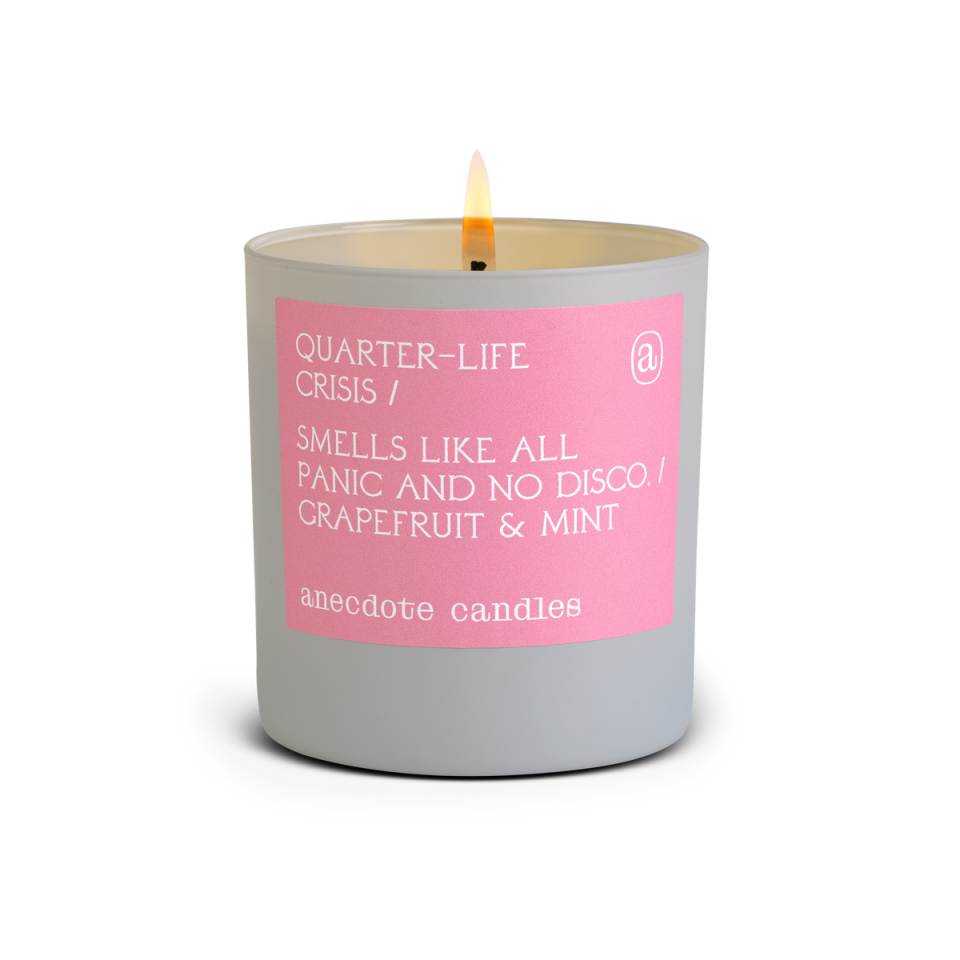 <p>anecdotecandles.com</p><p><strong>$34.00</strong></p><p><a href="https://go.redirectingat.com?id=74968X1596630&url=https%3A%2F%2Fanecdotecandles.com%2Fproducts%2Fquarterlifecrisis&sref=https%3A%2F%2Fwww.countryliving.com%2Fshopping%2Fgifts%2Fg33522657%2Fwhat-to-ask-for-this-christmas%2F" rel="nofollow noopener" target="_blank" data-ylk="slk:Shop Now;elm:context_link;itc:0;sec:content-canvas" class="link ">Shop Now</a></p><p>Yep, all your friends are going to fall in love with this candle. </p>