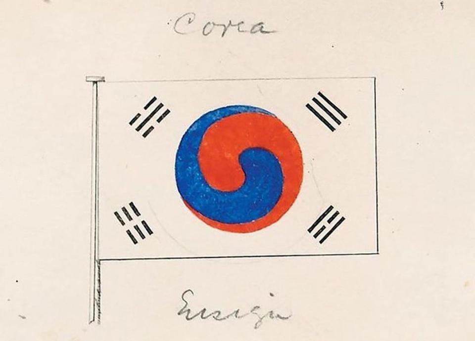 GD特意在韓國光復節上傳了國旗圖片。（圖／翻攝自GD IG）