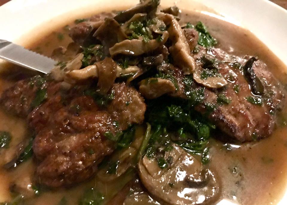 Veal marsala with mushrooms at the Italian restaurant Sorella, in Milwaukee's Bay View neighborhood.