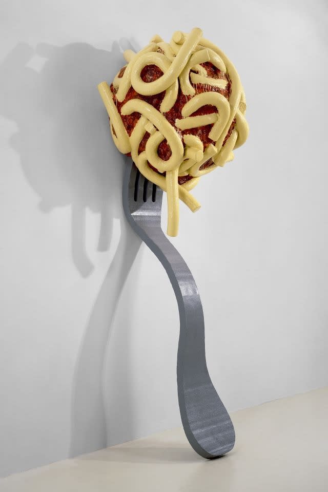 "Art & Foods": Claes Oldenburg and Coosje van Bruggen, "Leaning Fork with Meatball and Spaghetti II," 1994