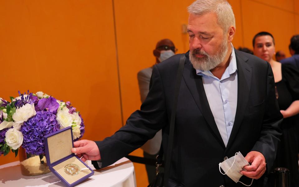 Dmitry Muratov has sold his Nobel Peace Prize to help Ukrainian families - Michael M. Santiago/Getty Images
