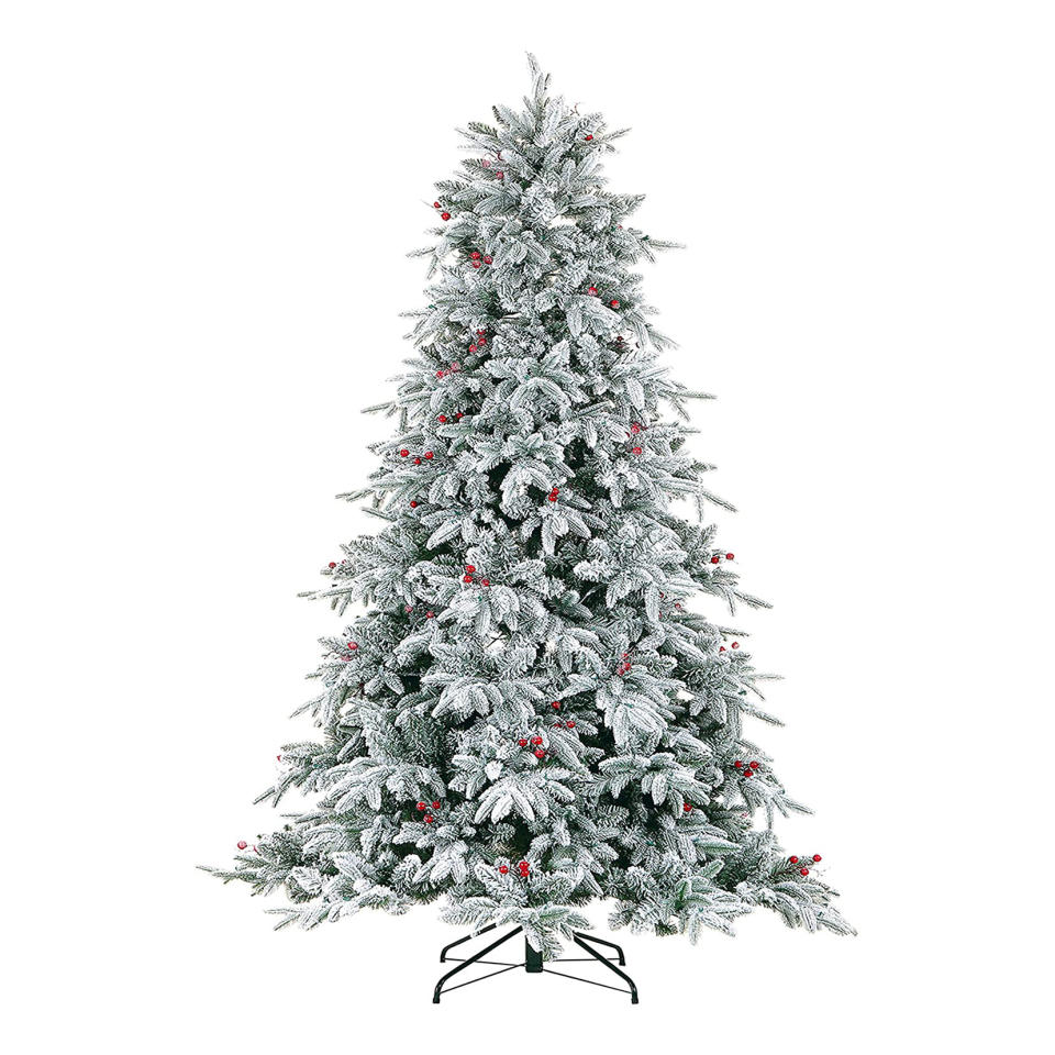 Flocked Mountain Christmas Tree