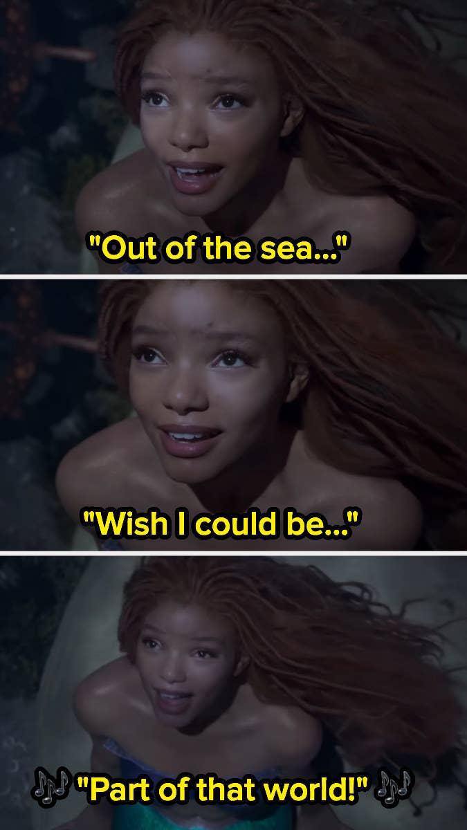 Halle Bailey as Ariel in "The Little Mermaid"