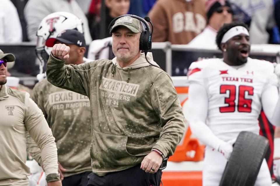 Texas Tech head coach Joey McGuire likes to go for it on fourth down; the Red Raiders rank second in the Big 12 in fourth-down attempts while Texas allows just 45.8% on fourth downs.