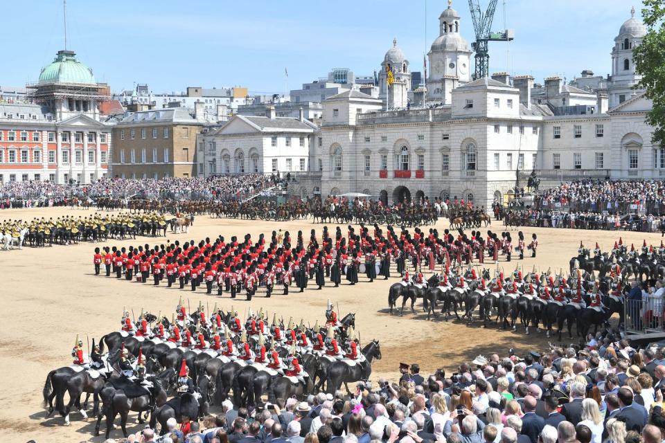 <p>The celebration takes place at the Horse Guards Parade in central London.</p>