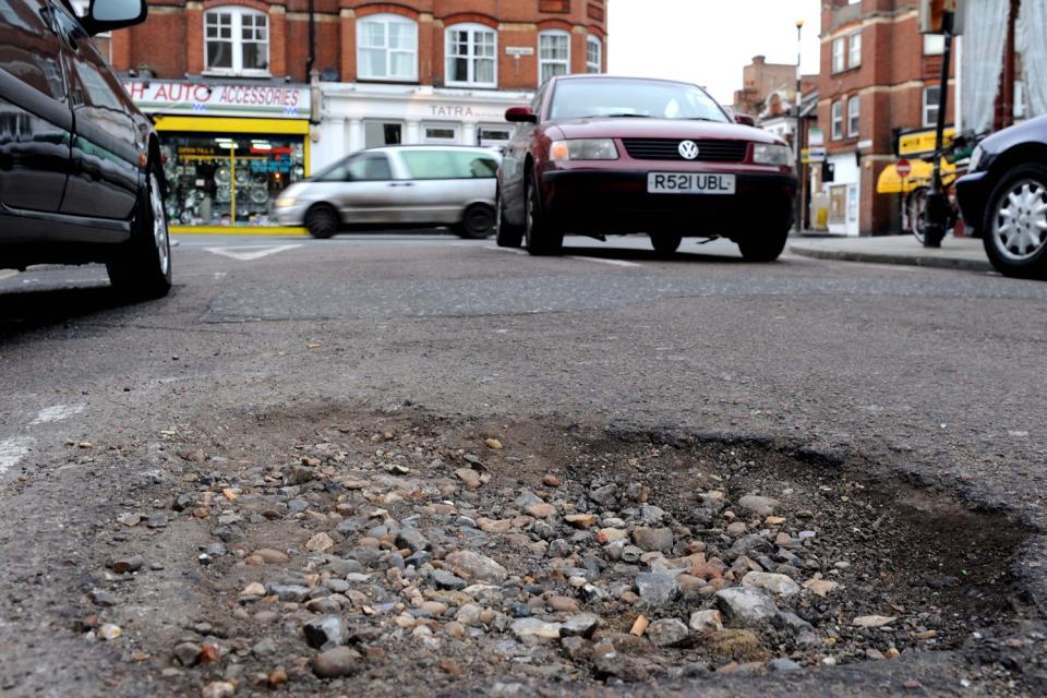 A man is suing Transport for London for more than £300,000 claiming he crashed due to a pothole, leaving him with severe brain damage (File Image): Rex