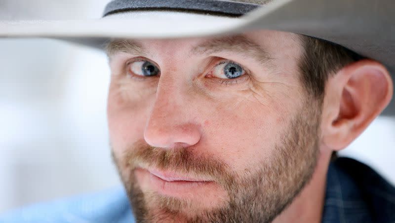 Former Utah Republican Party chairman Carson Jorgensen, who is running for governor, poses for a portrait at the Capitol in Salt Lake City, on Thursday, Jan. 4, 2024.