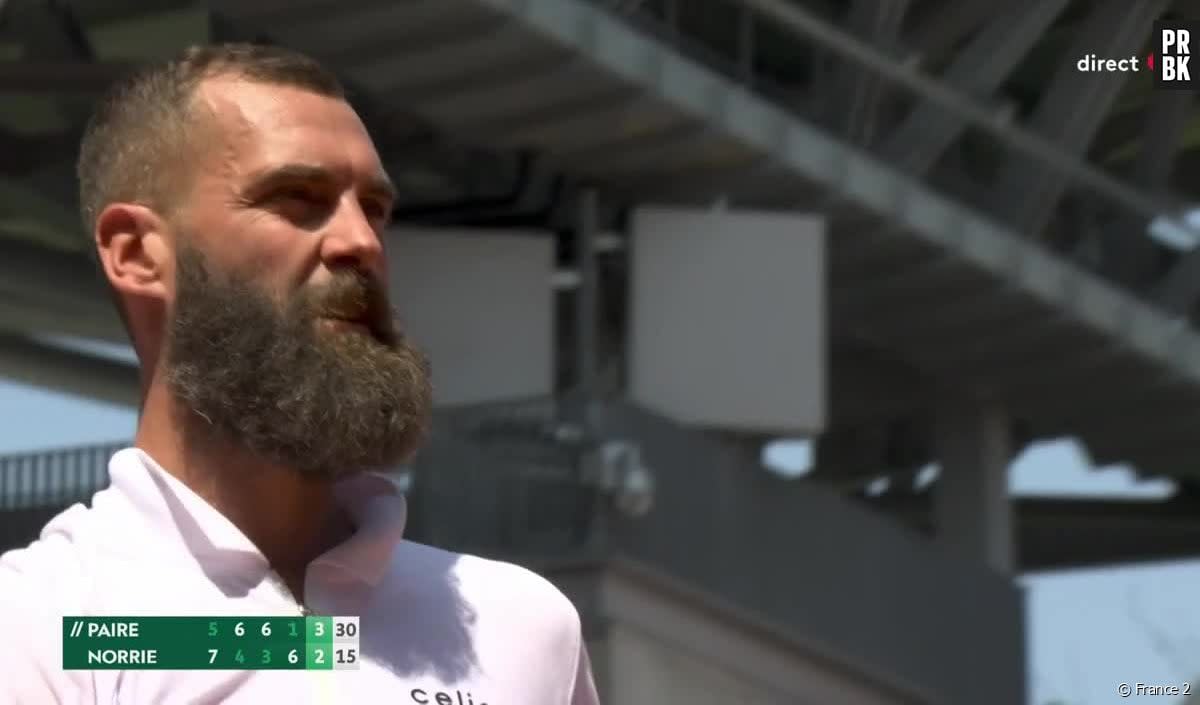 Benoît Paire sur le court de Roland-Garros - France 2