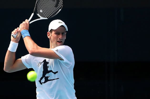 Novak Djokovic à Melbourne en Australie, le 11 janvier 2022. (Photo: POOL New via Reuters)