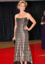 Celebrities in metallic fashion: Julie Bowen wowed at the White House Correspondents Dinner.<br><br>[Rex]