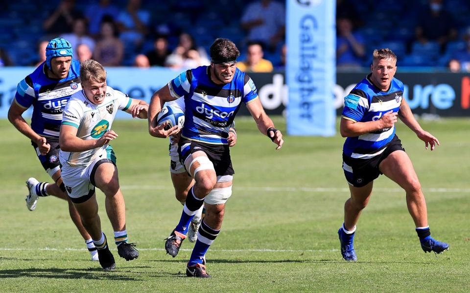 Josh Bayliss breaks free for late try to earn Bath a European spot - GETTY IMAGES