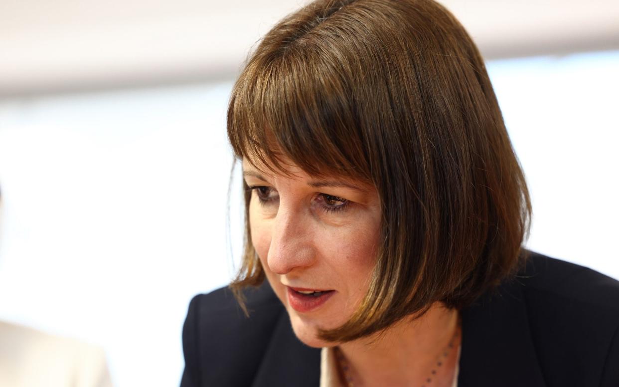 Chancellor Rachel Reeves speaks to students during a visit to Silverstone University Technical College