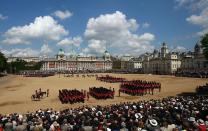 <p>More than 1,000 solders and horses take part in the festivities.</p>