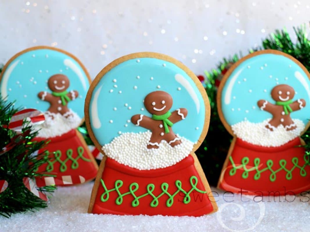<p>SweetAmbs</p><p>A winter wonderland you can eat.</p><p><strong>Get the recipe: <a href="https://www.sweetambs.com/tutorial/how-to-decorate-snow-globe-cookies/" rel="nofollow noopener" target="_blank" data-ylk="slk:Snowglobe Cookies;elm:context_link;itc:0;sec:content-canvas" class="link rapid-noclick-resp">Snowglobe Cookies</a></strong></p>