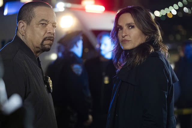 <p>Virginia Sherwood/NBC</p> LAW & ORDER: SPECIAL VICTIMS UNIT -- "Duty to Hope" Episode 25013 -- Pictured: (l-r) Ice T as Sgt. Odafin "Fin" Tutuola, Mariska Hargitay as Captain Olivia Benson
