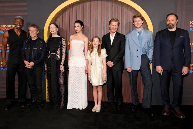 <p>Dia Dipasupil/Getty</p> Cast of "Kinds Of Kindness" at the New York Premiere