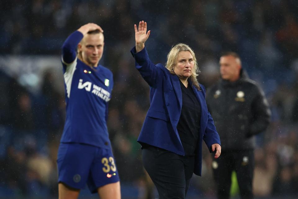 Emma Hayes could win the WSL title in her final game in charge of Chelsea (Getty Images)