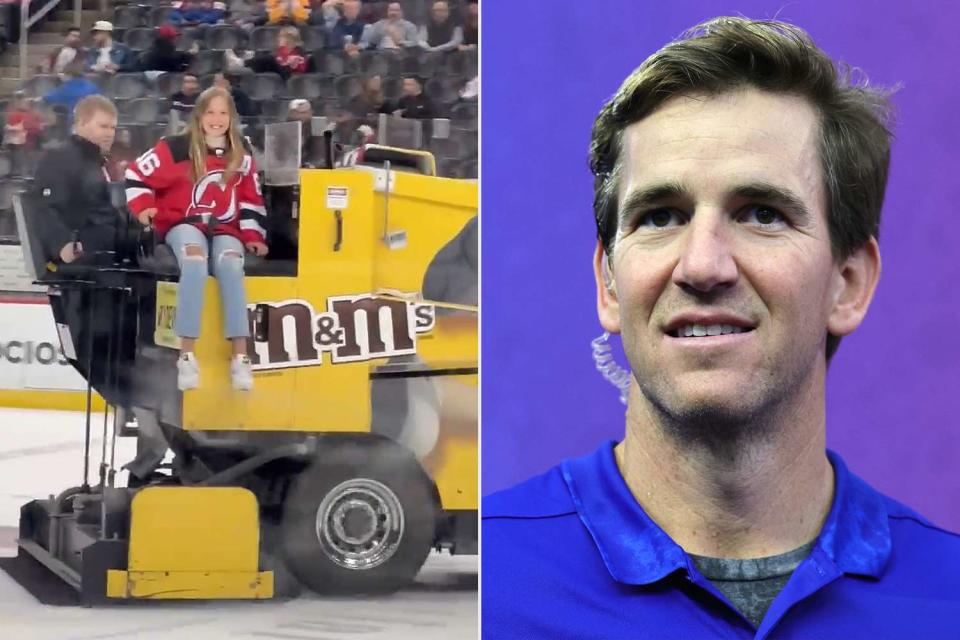 Eli Manning/Twitter; Ethan Miller/Getty  Ava Manning, Eli Manning