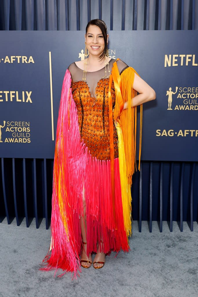 Cara Jade Myers attends the 30th Annual Screen Actors Guild Awards at Shrine Auditorium and Expo Hall on February 24, 2024 in Los Angeles, California.