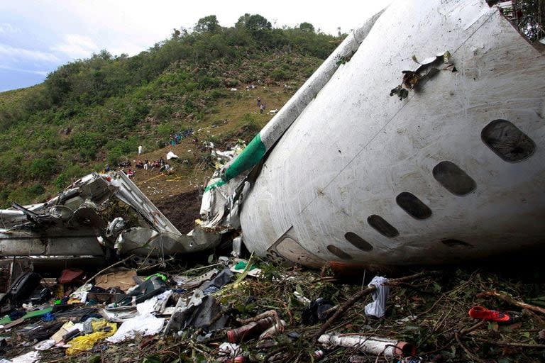 El avion que trasladaba al Chapecoense