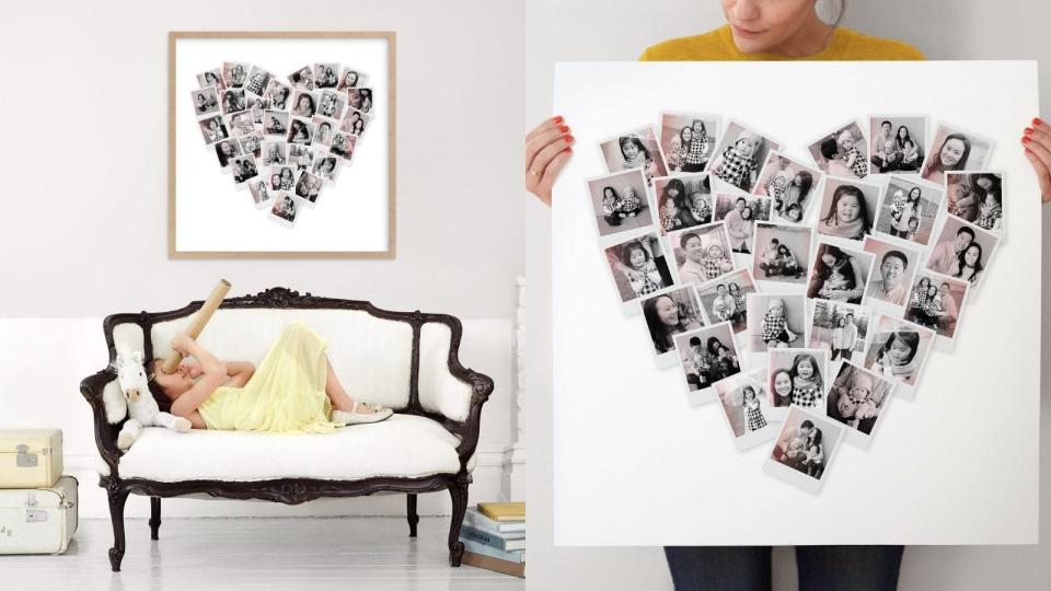 Best Mother of The Bride Gifts: A Minted heart photo collage