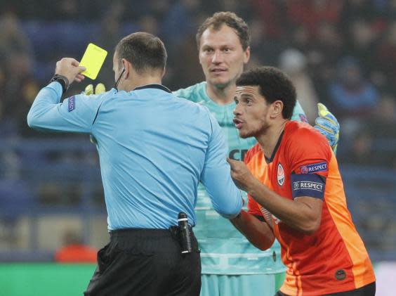 Taison during a Champions League match earlier this season (EPA)