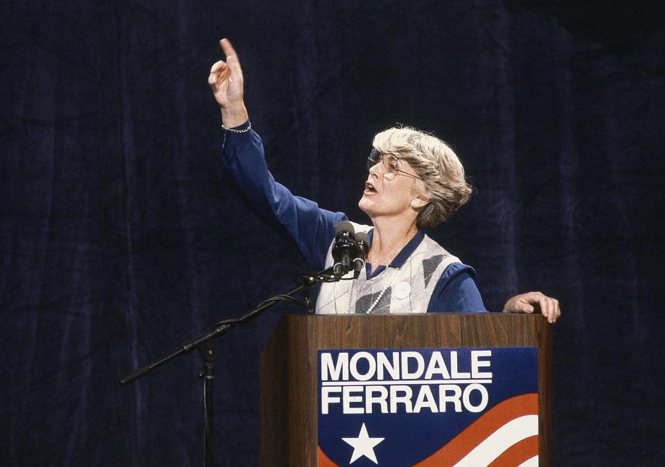 Geraldine Ferraro was the first woman to run for U.S. vice president on a major party ticket in 1984.