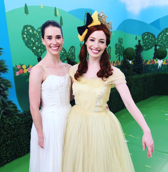 Yellow Wiggle Emma Watkins with Lachy's new girlfriend