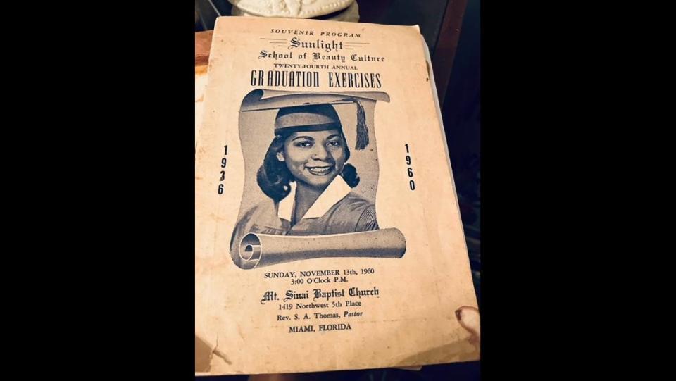 A souvenir program for the Sunlight School of Beauty Culture’s graduation ceremony in 1960.