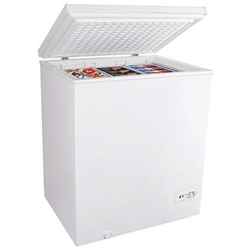 8) COOLLIFE Chest Freezer with Removable Basket