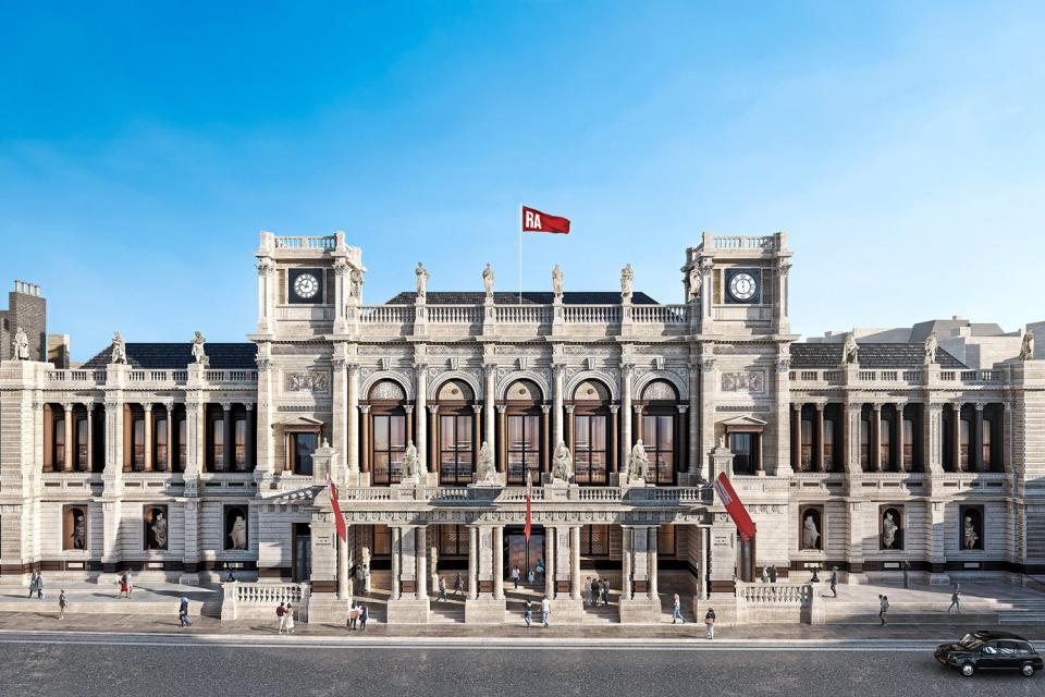 Transformation: The RA’s facade as seen from Burlington Gardens: Hayes Davidson