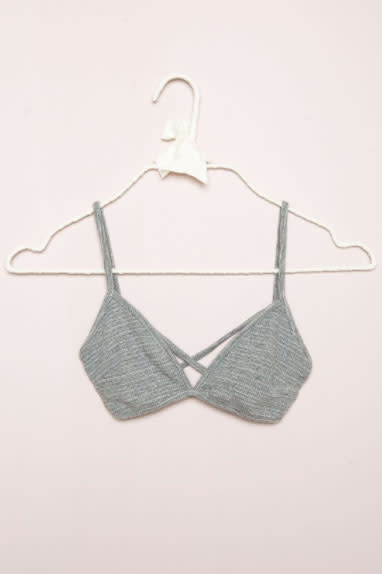 <p>Cristina bralette, £9, <a rel="nofollow noopener" href="http://www.brandymelville.co.uk/cristina-bralette.html" target="_blank" data-ylk="slk:Brandy Melville;elm:context_link;itc:0;sec:content-canvas" class="link ">Brandy Melville</a></p>