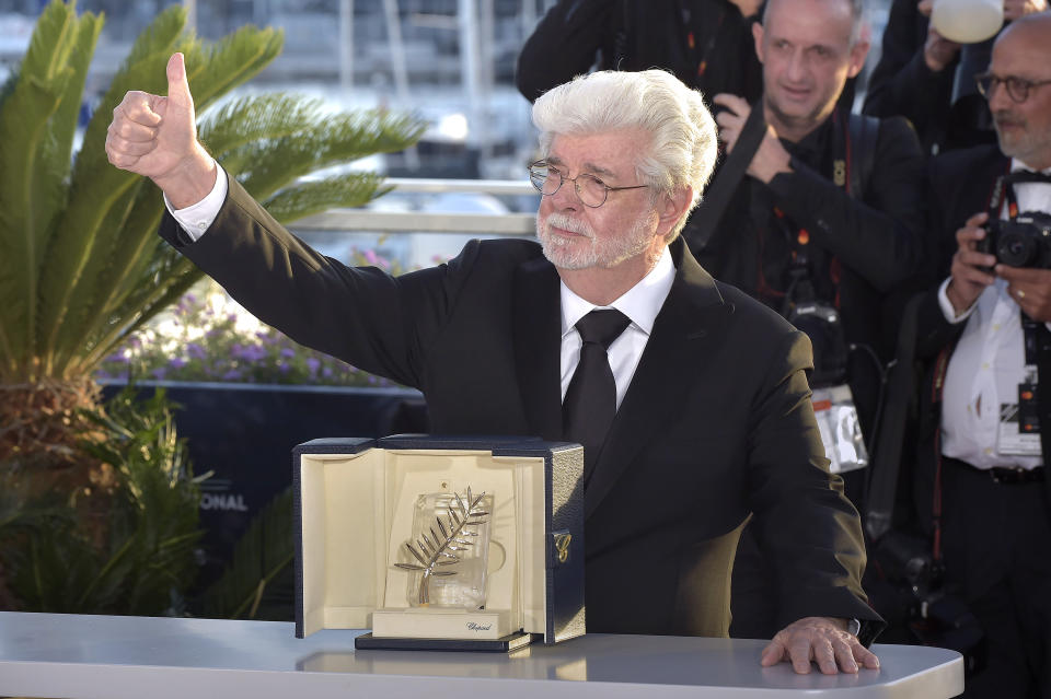 American director, screenwriter, film producer and editor George Lucas at Cannes Film Festival 2024. Closing ceremony: Palme d'Or winners. Cannes (France), May 25th, 2024 (Photo by Rocco Spaziani/Archivio Spaziani/Mondadori Portfolio via Getty Images)