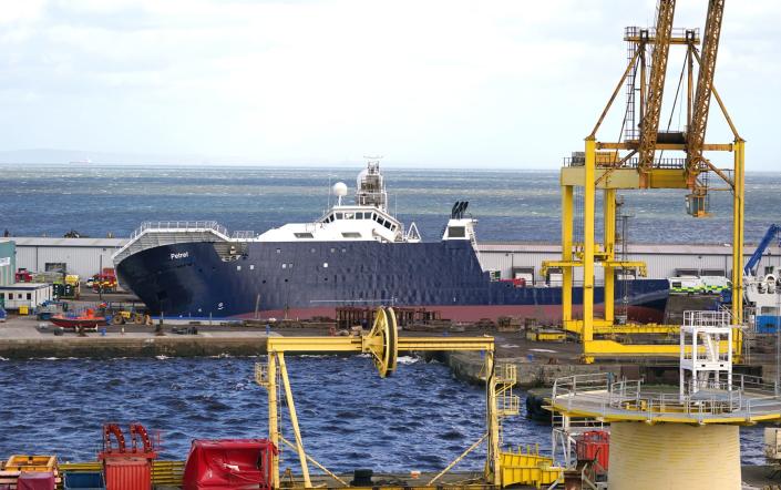 A Police Scotland spokeswoman said: “Officers and emergency service colleagues are responding to an incident at Imperial Dock in Leith, Edinburgh, whereby a ship on dry dock has become dislodged from its holding.