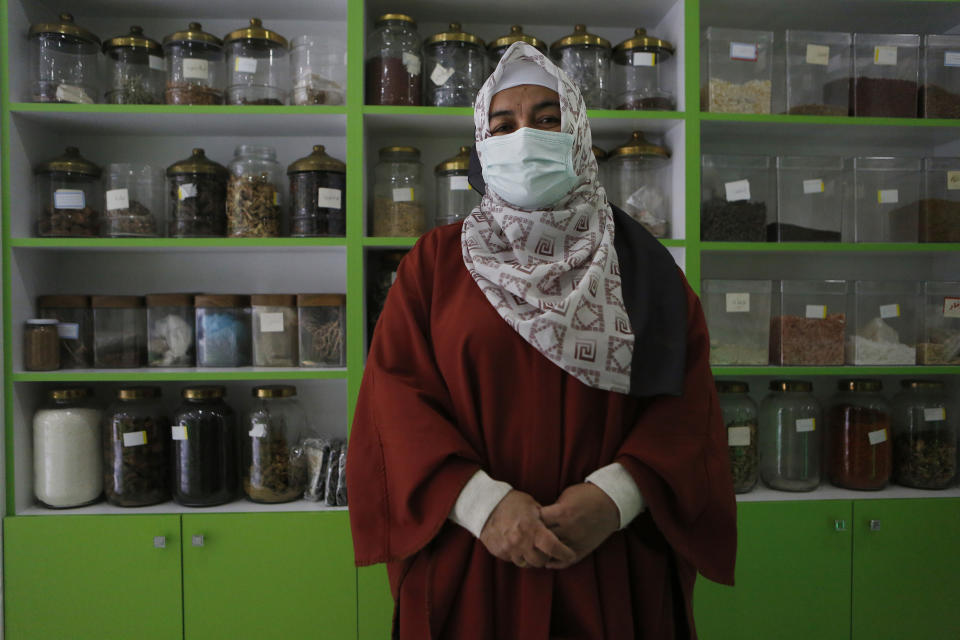 Semsinur Gafur, an ethnic Uyghur who fled from China to Turkey, poses for The Associated Press.