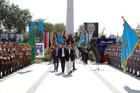 Afghan President Ashraf Ghani attends Afghan Independence Day celebrations in Kabul