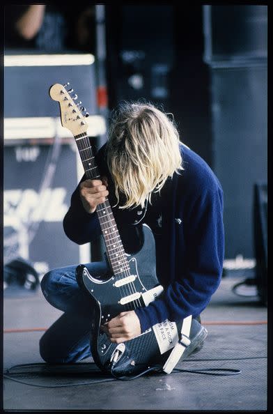 <p>At its peak, Nirvana was considered to be the flagship band of Generation X, and Cobain found himself hailed as the generation's spokesman.</p>