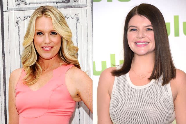 <p>getty (2)</p> Jessica St. Clair and Casey Wilson