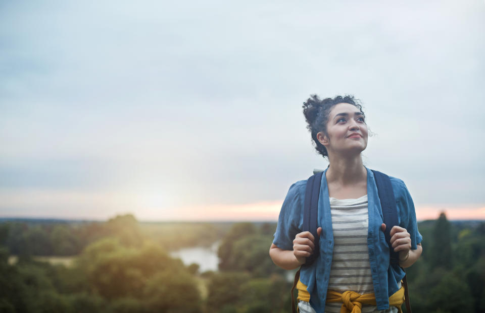 Woman hiking