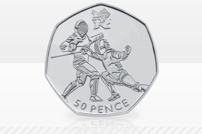 2012 Olympic's fencing 50p