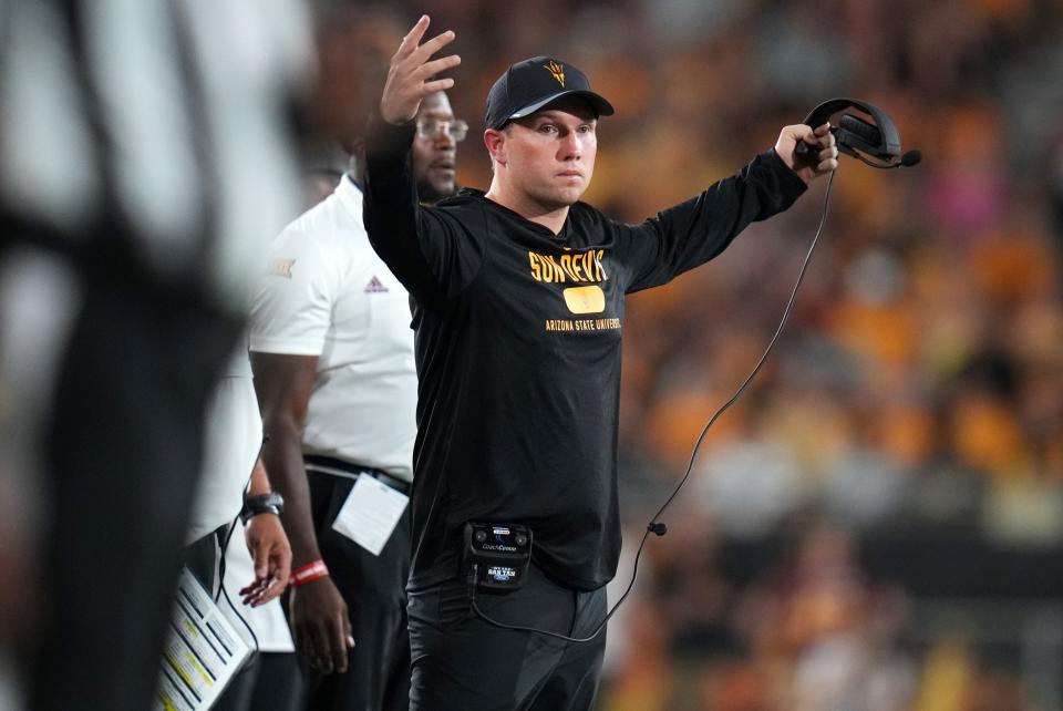 Kenny Dillingham's Arizona State football team is 3-0 this season. ASU finished 3-9 last season.