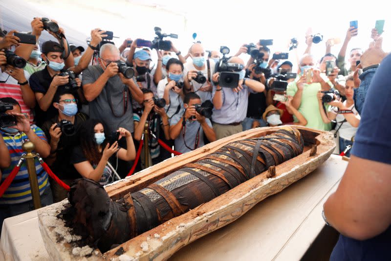 Newly discovered burial site near Egypt's Saqqara necropolis in Giza